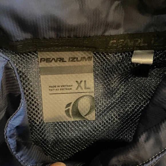 Pearl iZUMi Cycling Jacket Men's Navy & Light Gray Windbreaker sz XL Lightweight - Picture 4 of 10